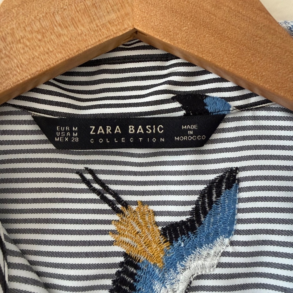 Zara Spain Embroidered Blouse - Picture 5 of 6
